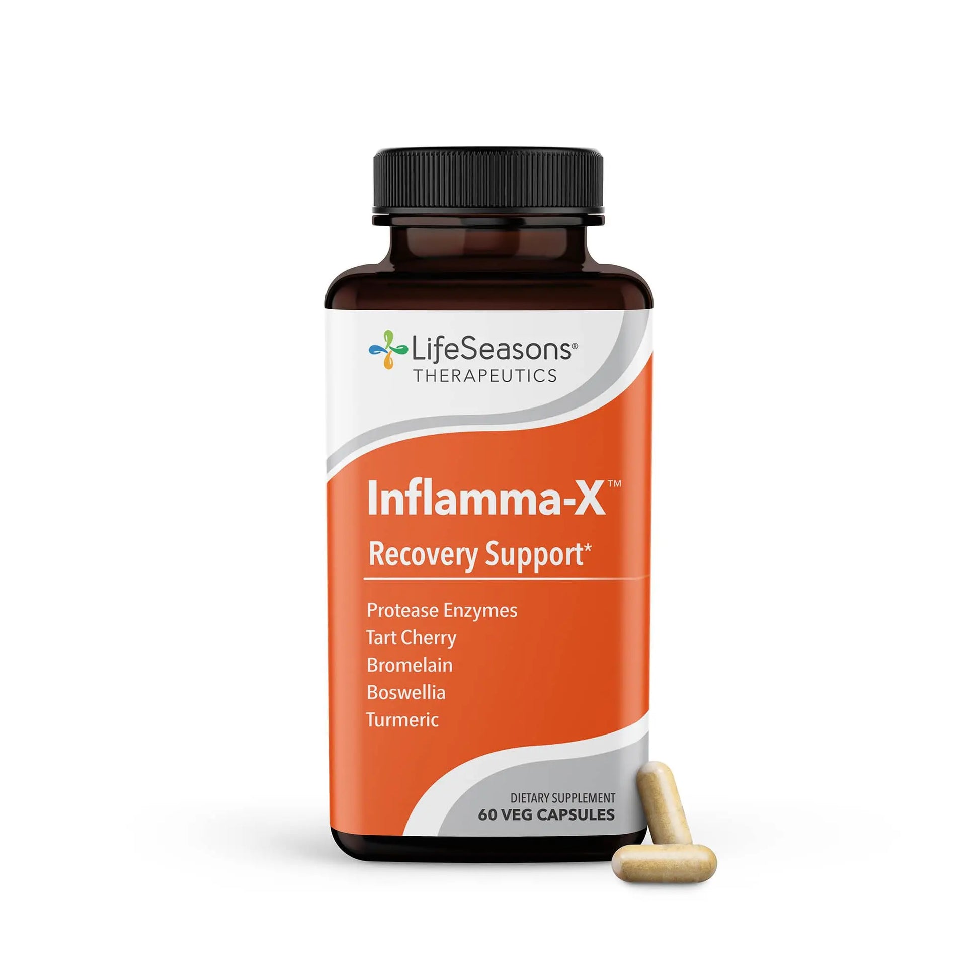 LifeSeasons Inflamma-X Joint & Tissue Support Supplement – Supports Muscle Comfort, Recovery & Flexibility – Herbal Formula with Turmeric, Bromlein, Boswellia & Protease Enzymes – 60 Capsules LifeSeasons uk supplements