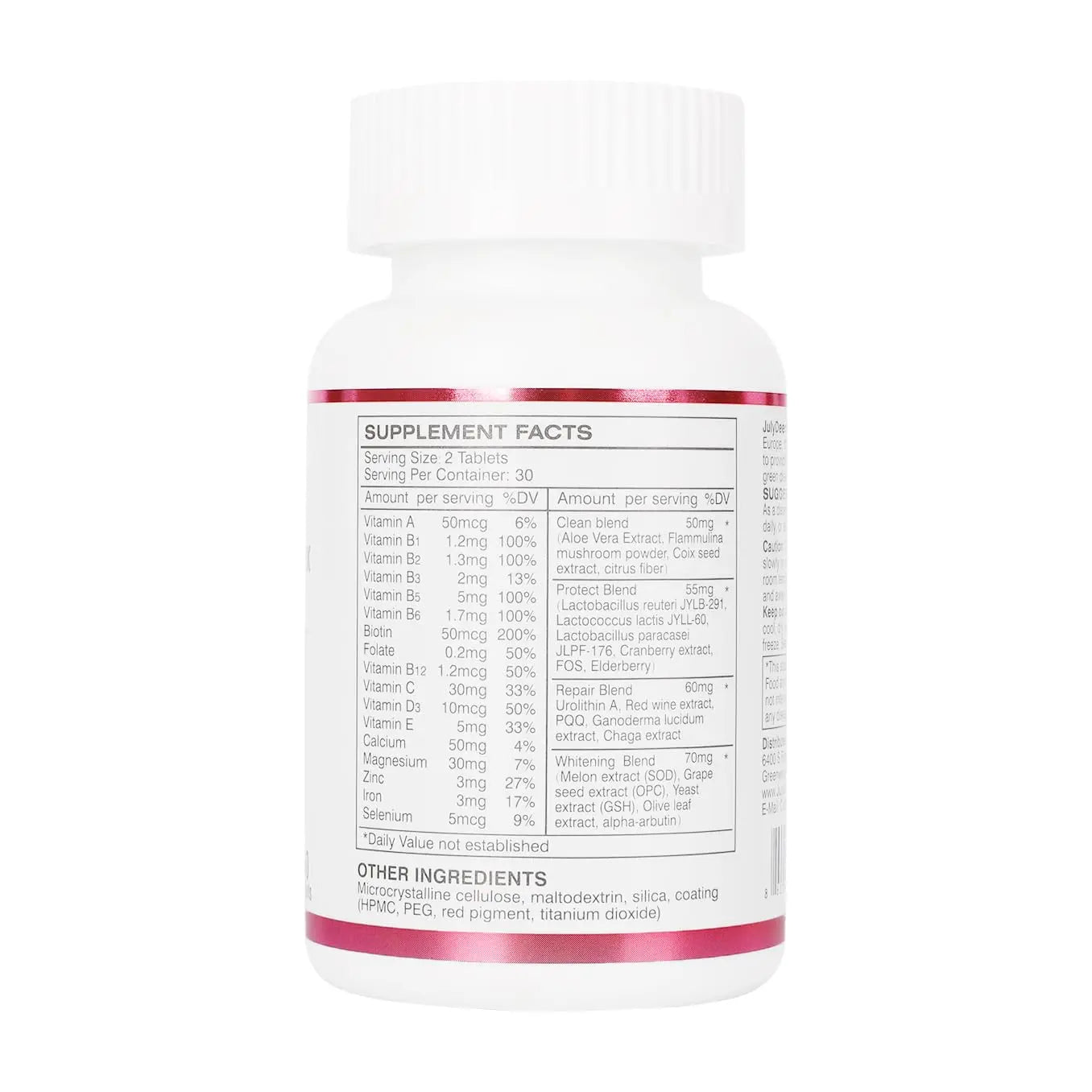 JulyDeer One Daily Tablet Multivitamin for Women - Complete Multimineral with Vitamin A, C, D, E and B-Complex, Zinc & More for Women's Immunity JulyDeer uk supplements