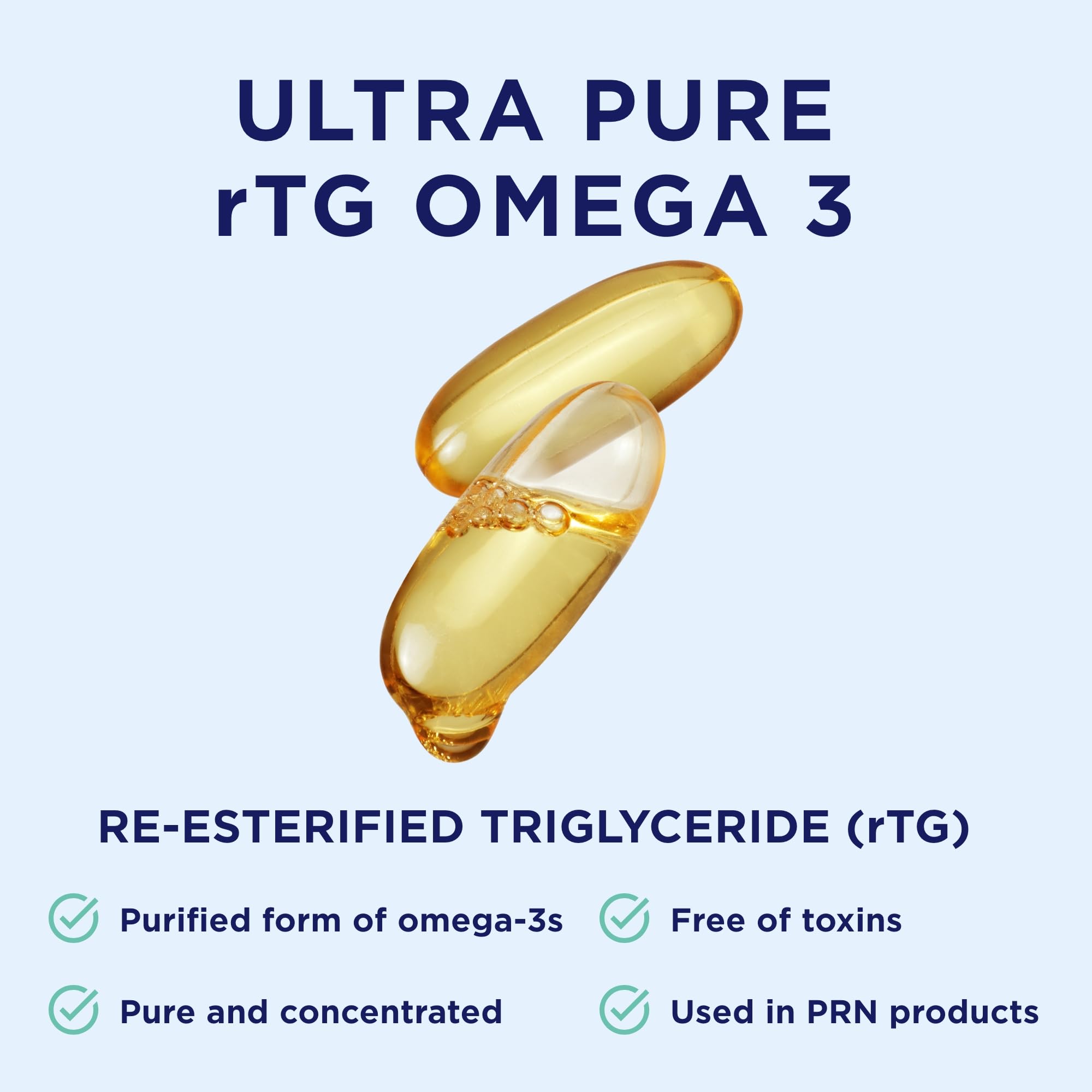 De3 Dry Eye Ultra Pure rTG Omega 3 – Support for Dry Eyes - 2400mg EPA & DHA – New & Improved-Burpless-3 per Day Serving, 3-Month Supply PRN Physician Recommended Nutriceuticals uk supplements