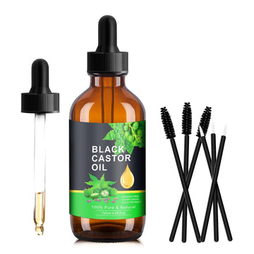 PAVAROP Jamaican Black Castor Oil, Organic Black Castor Oil Cold Pressed in Glass Bottle PAVAROP uk supplements