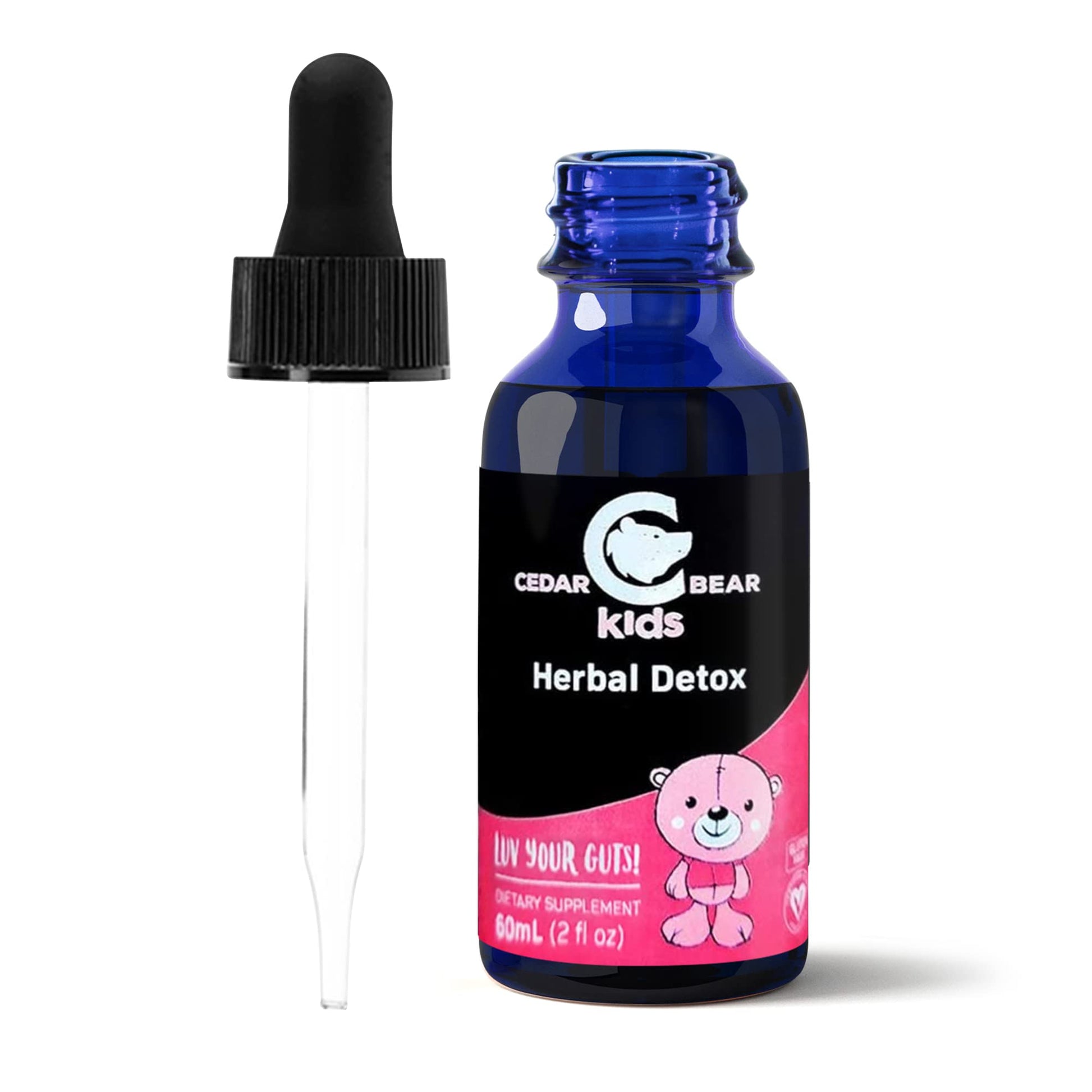 Cedar Bear - Intestinal Cleanse for Kids, Liquid Herbal Supplement for Detox Cleanse Cedar Bear Naturales uk supplements