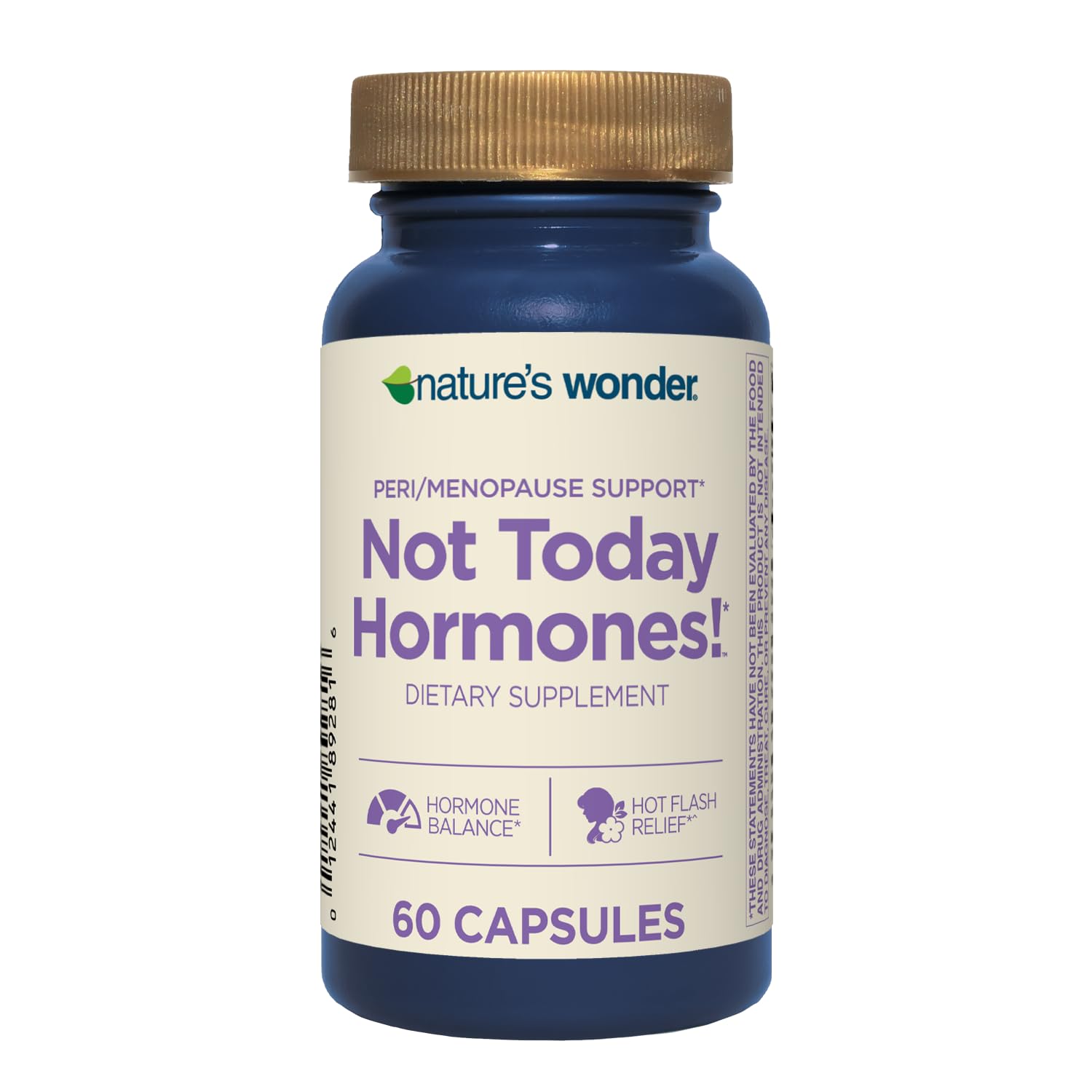 Nature's Wonder Not Today Hormones Perimenopause and Menopause Support Supplement for Women with Estro-G100, Supports Hot Flashes and Night Sweats 60 Vegetarian Capsules, 60 Day Supply Nature's Wonder uk supplements