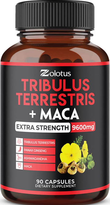 Zolotus Premium Tribulus Terrestris Capsules - 9600mg Per Serving - Combined Zolotus uk supplements