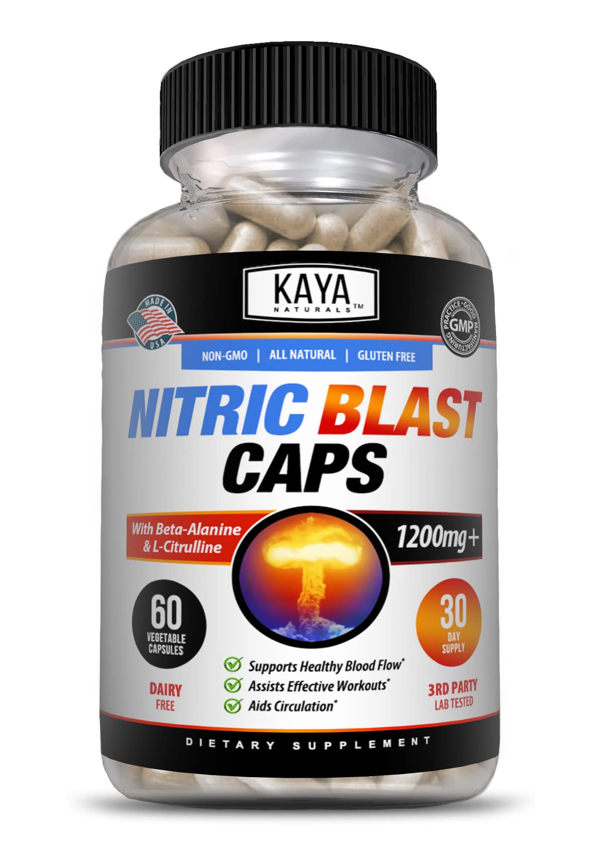 Kaya Naturals - Nitric Blast Potent All-Natural Herbal Supplement for Maximum Health Benefits Kaya Naturals uk supplements