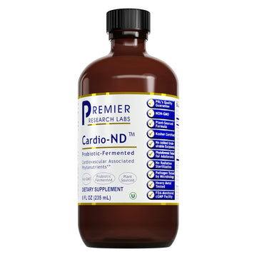 Premier Research Labs Fermented Cardio-ND - Cardio Heart Health, Cardio Support Liquid Fermented in Probiotics for Women, Men, Adults, Supports Heart Health with Hawthorne Berry - 8 fl oz Bottle Premier Research Labs uk supplements