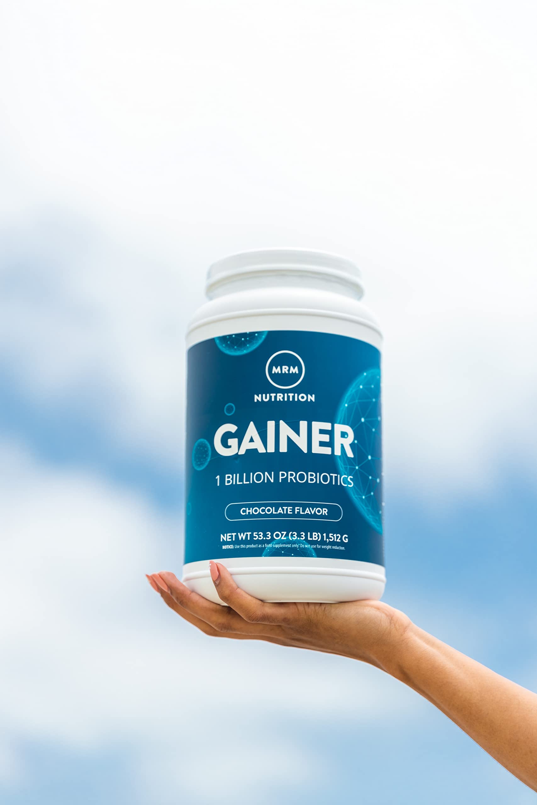 MRM Nutrition Gainer Protein with Probiotics & Postbiotics - Chocolate Flavored for Men & Women, 25g Protein, Whey Protein Concentrate & Isolate, Micellar Casein, & Digestive Enzymes - 18 Servings MRM uk supplements