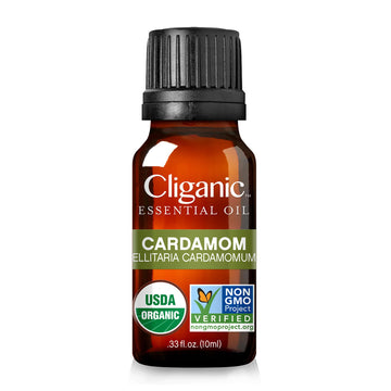 Cliganic Organic Cardamom Essential Oil - 100% Pure Natural for Aromatherapy Diffuser Cliganic uk supplements