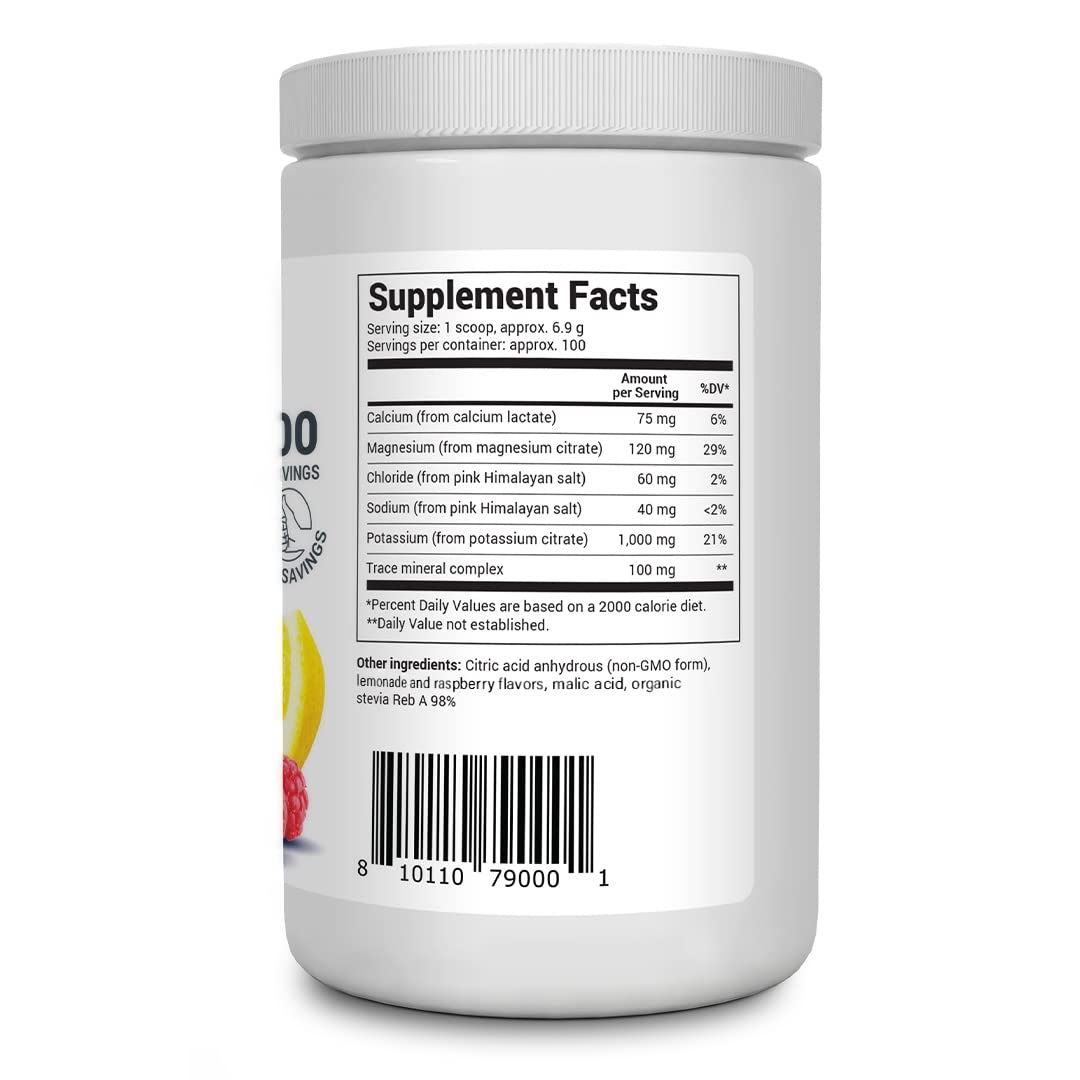 Dr. Berg's Electrolyte Powder 100 Servings Bundle - Raspberry Lemon & Lemonade Dr. Berg Nutritionals uk supplements