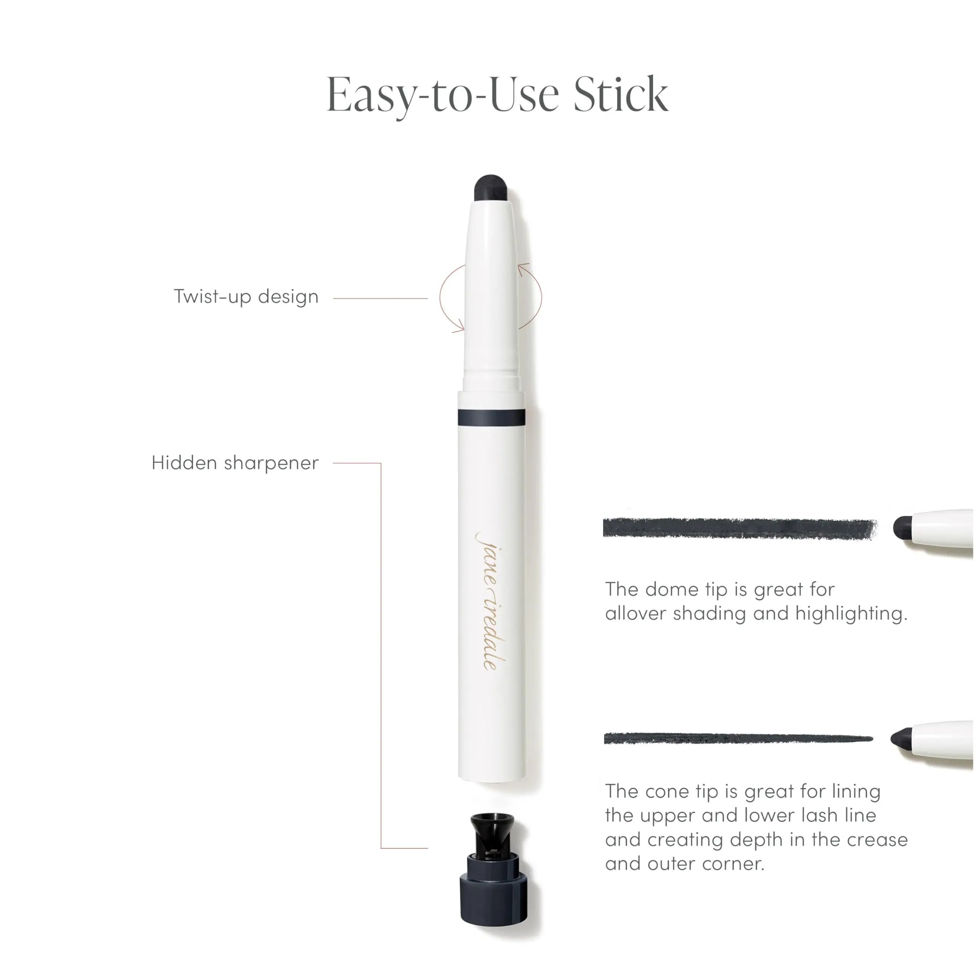 jane iredale ColorLuxe Eye Shadow Stick, Multi-Use Cream to Powder Formula with Sharpener, Highly Pigmented, Buildable, Long-Wear, Vegan, Cruelty-Free, Rosé jane iredale uk supplements
