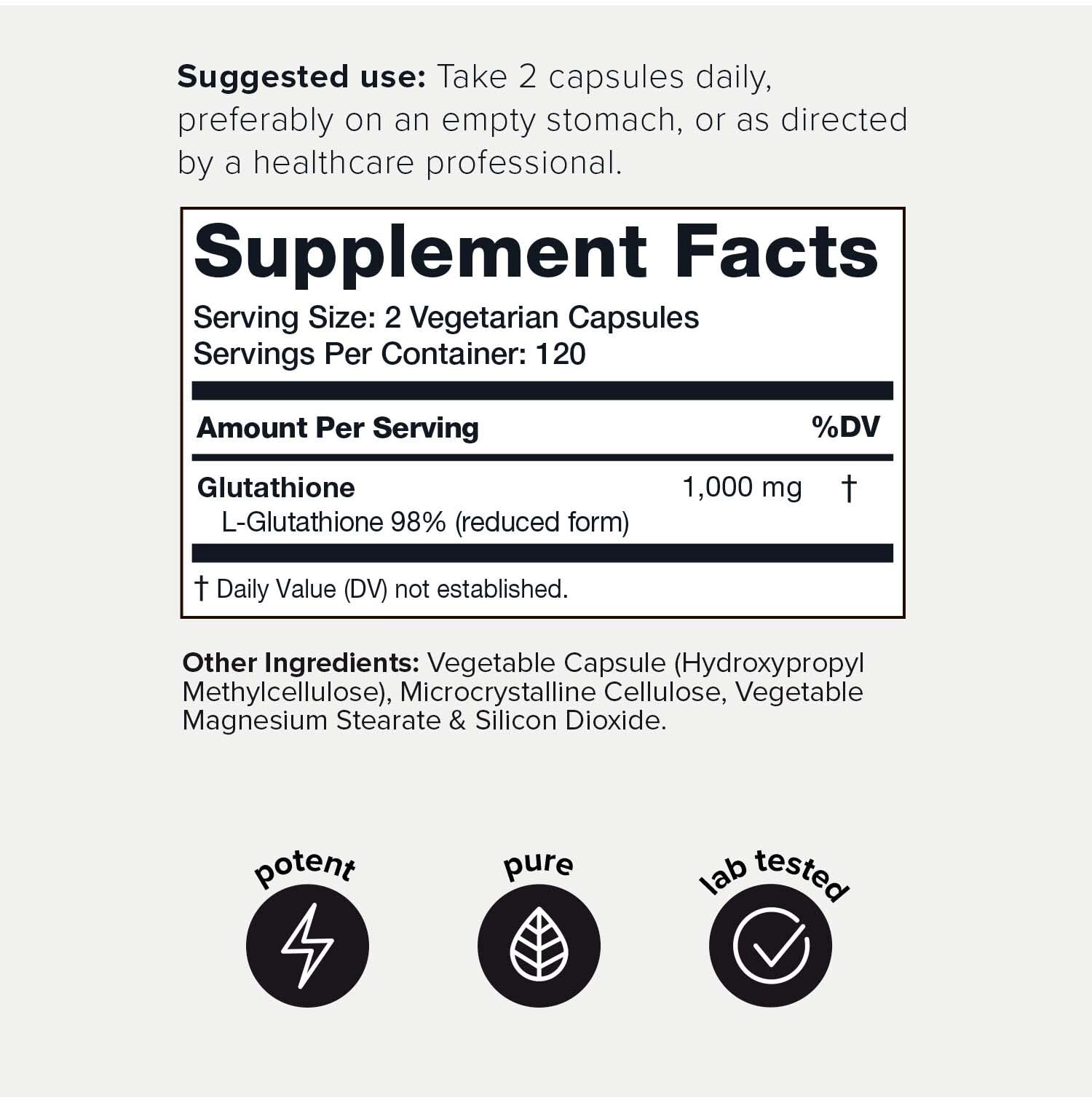 Toniiq Ultra High Strength Glutathione Capsules - 1000mg Concentrated Formula - 98%+ Toniiq uk supplements