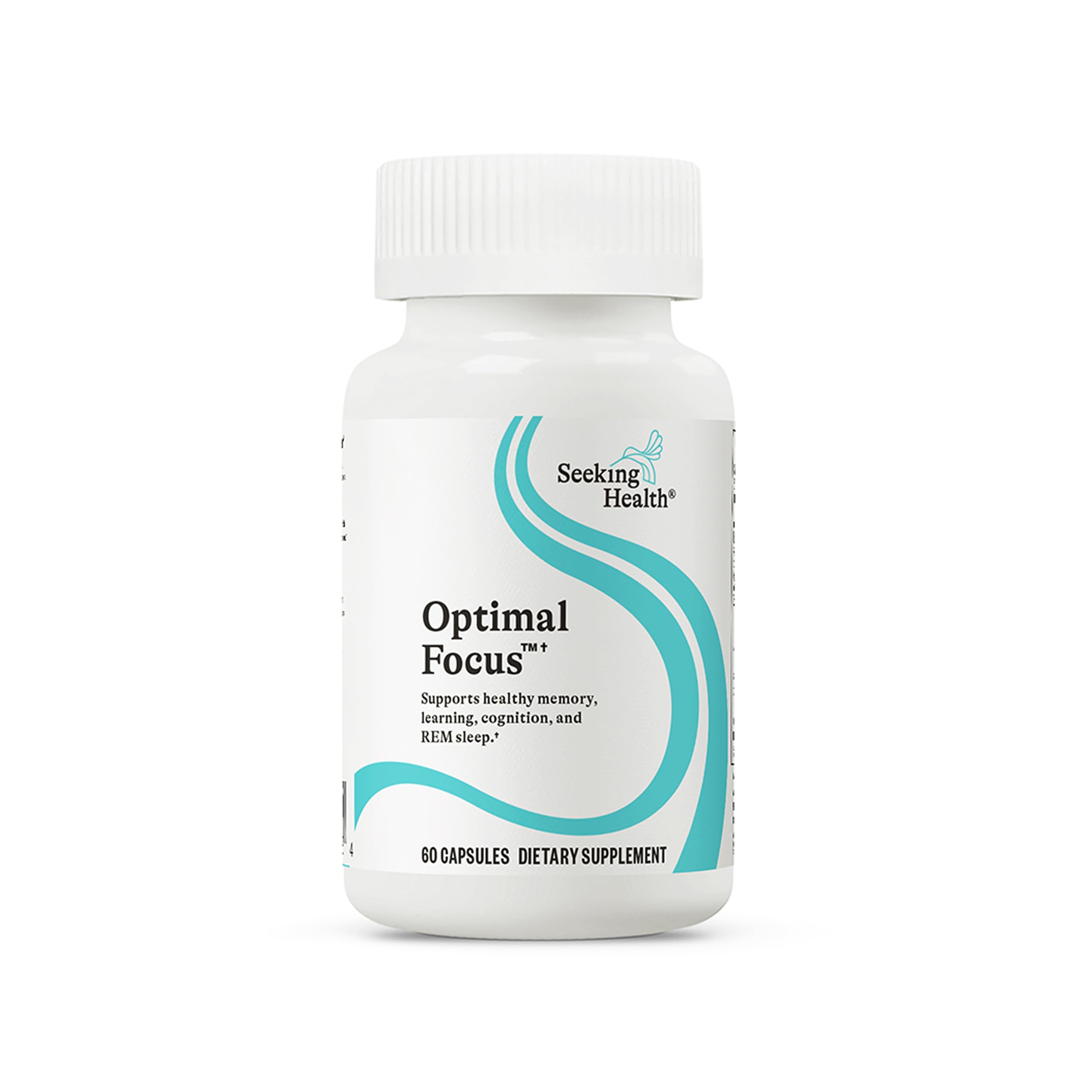 Seeking Health Optimal Focus, Stimulant-Free and Caffeine-Free Nootropic Support for Memory and Focus, with Choline, DHA from Algae, American Ginseng, Vegan and Vegetarian (60 Capsules) Seeking Health uk supplements