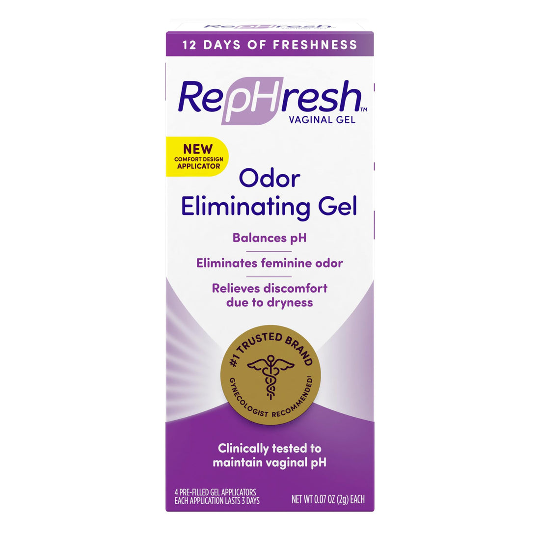 RepHresh Odor Eliminating Vaginal Gel, 4ct (0.07oz) RepHresh uk supplements