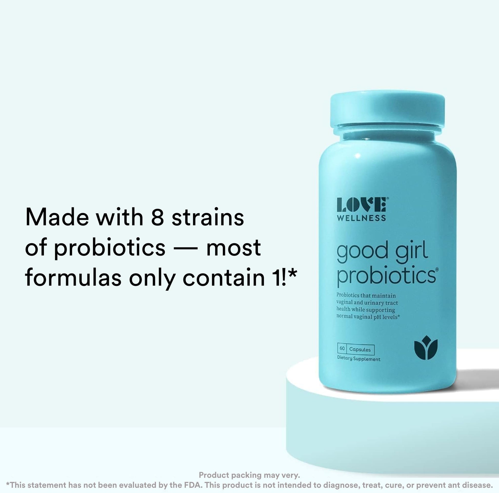 Love Wellness Good Girl Probiotics & The Killer | Vaginal pH Balance Supplement & Boric Acid Suppositories Love Wellness uk supplements