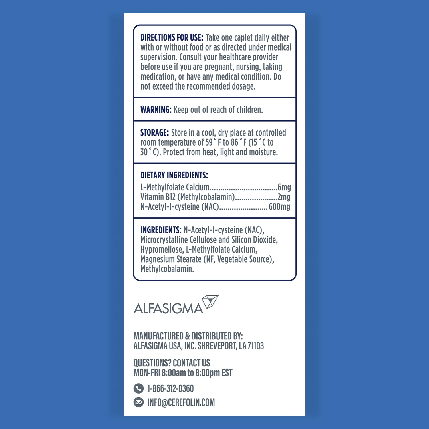 Cerefolin Brain Wellness, Targeted Nutrition for Cognitive Support, Improves Memory, Focus & Concentration, L-Methylfolate, NAC, B12, Neurologist Recommended (60 Count) Cerefolin uk supplements