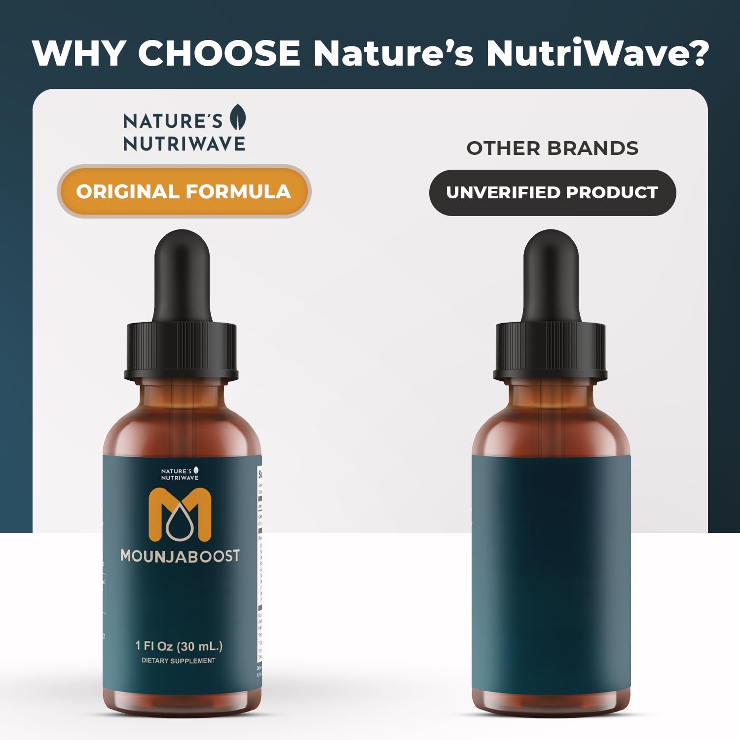 Mounjaboost – Natural Herbal & Plant-Based Supplement with 6 Exotic Nutrients & Botanicals – Made in USA, GMP-Certified, Non-GMO, Easy-to-Take – 30 mL, 3 Month Supply Nature’s NutriWave uk supplements