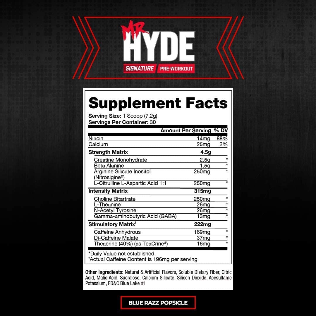 PROSUPPS Mr. Hyde Signature Blue Razz and Hyde Max Pump Blue Razz Bundle PROSUPPS uk supplements