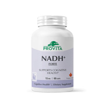 PROVITA NADH+ Forte | Cognitive Support Supplement with NADH, Coenzyme Q10 & Chlorophyll | Energy Support, Focus, Mental Clarity & Brain Health | Vegan Capsules | High Absorption Cellular Formula PROVITA uk supplements