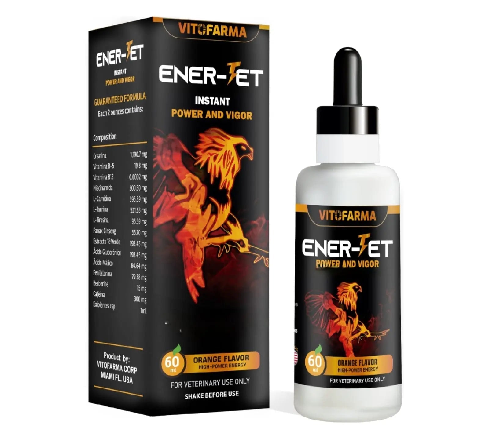 VITOFARMA Ener-Jet Energy Booster for Rooster Natural Multivitamin - Liquid 60 ml VITOFARMA uk supplements