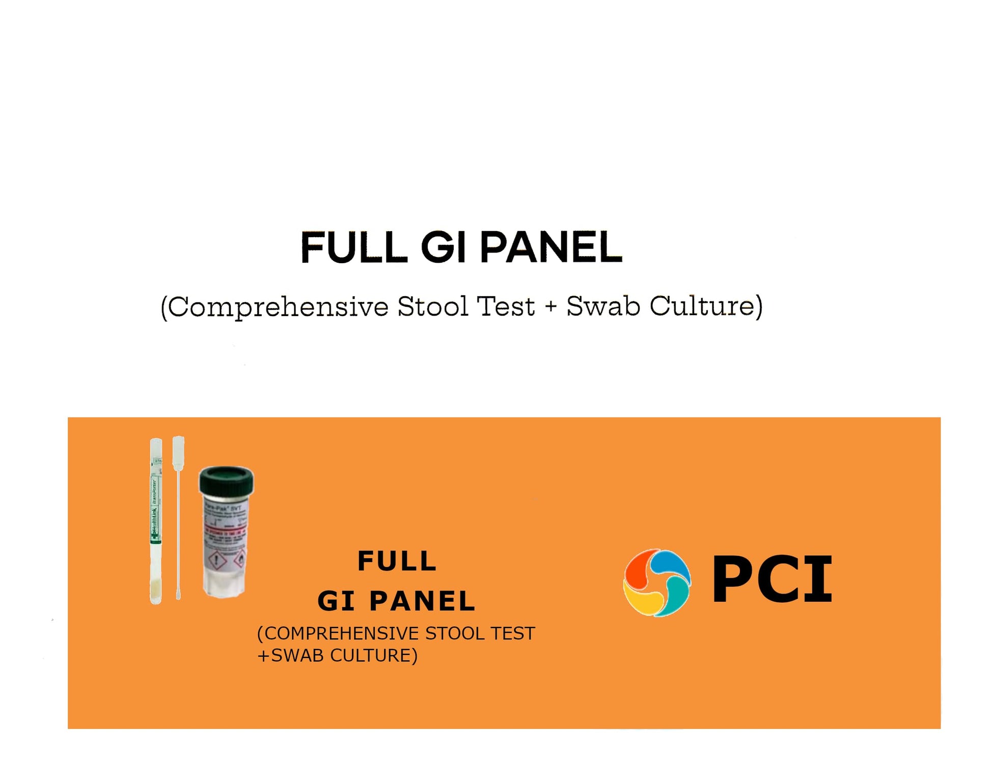 Comprehensive GI Health Panel - Full Gut Microbiome & unwanted Organisms Screening PCI uk supplements
