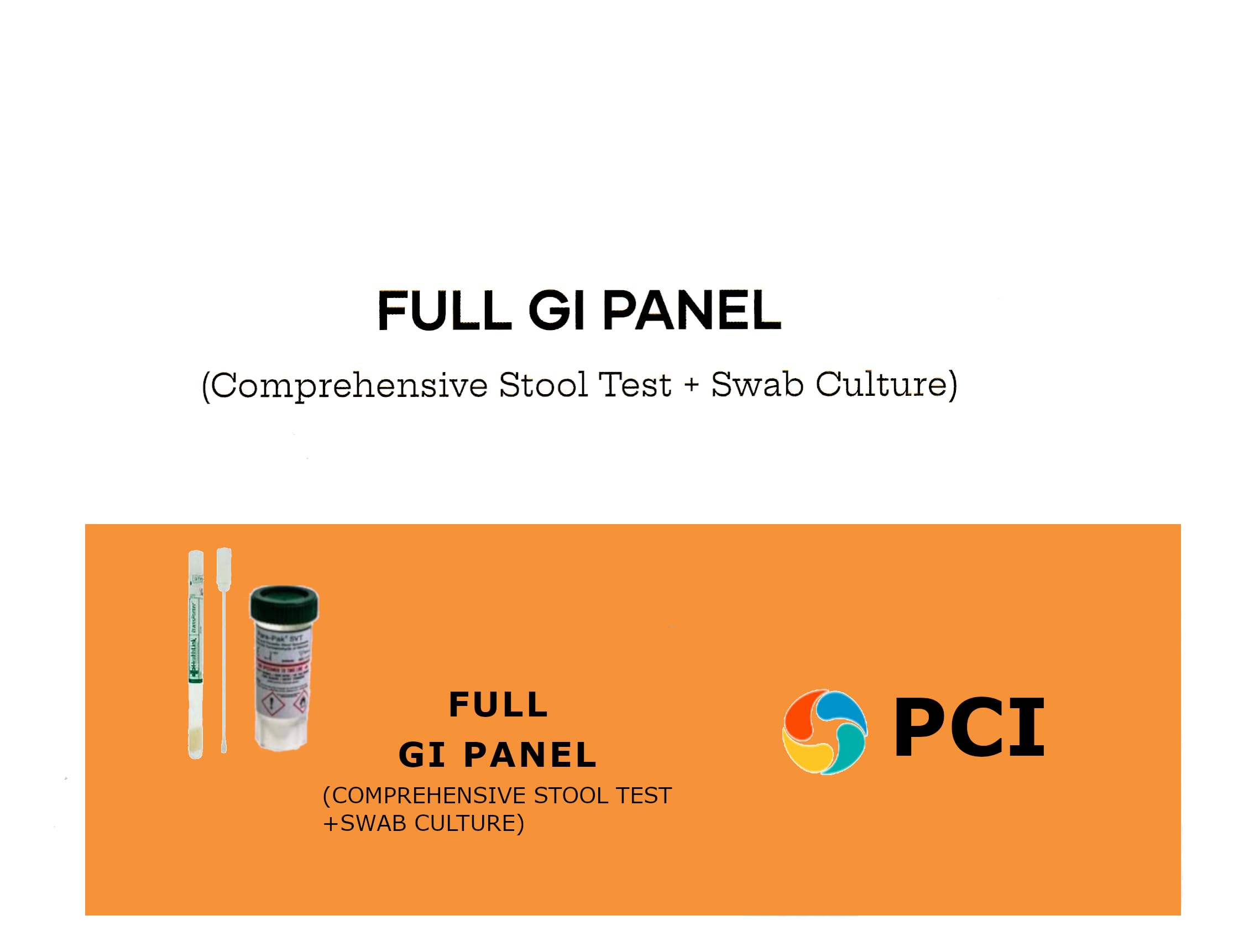Comprehensive GI Health Panel - Full Gut Microbiome & unwanted Organisms Screening PCI uk supplements