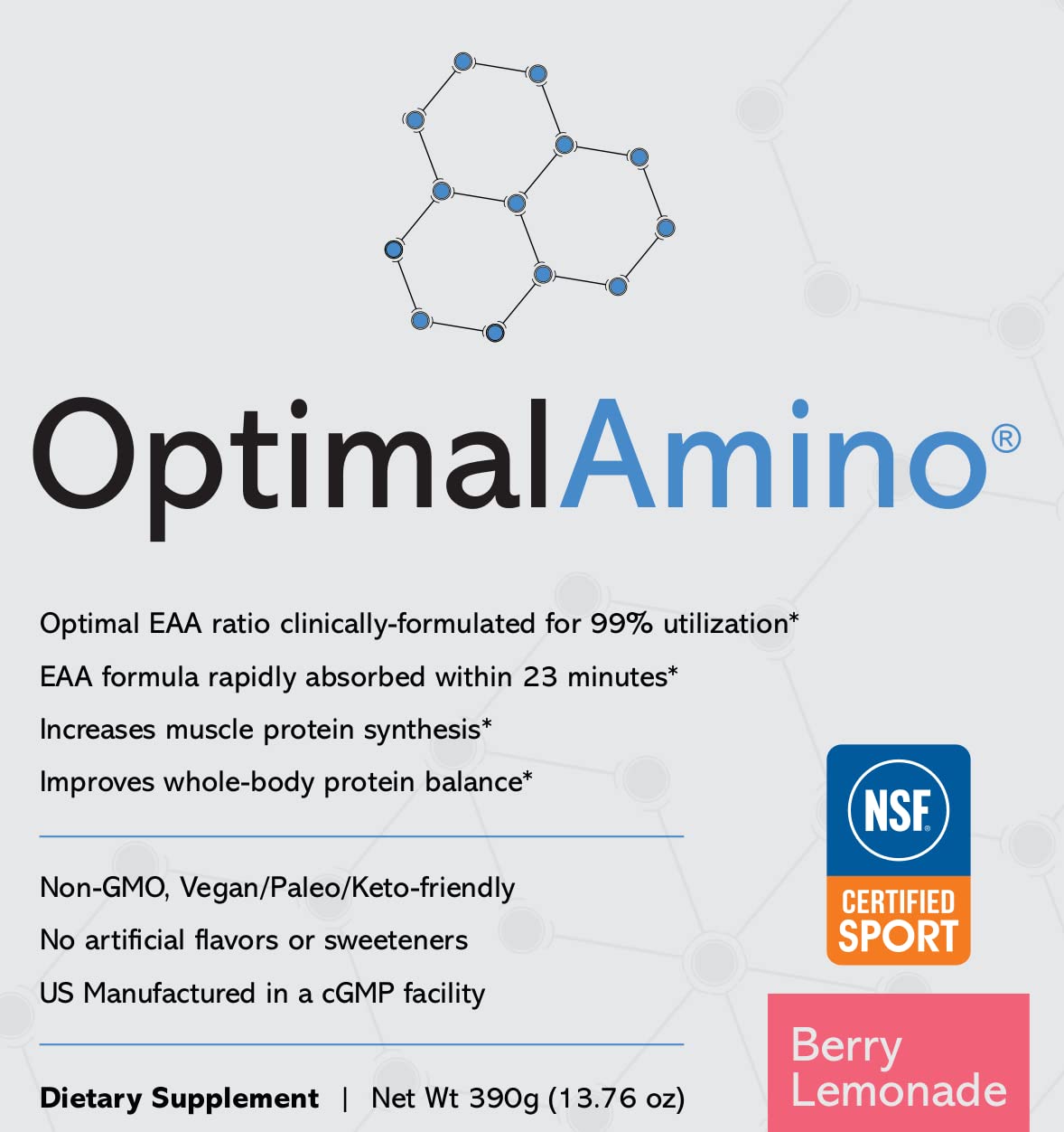 OptimalAmino Best Pre/Post Workout Recovery Drink, 99% Utilization Essential Amino Acid optimal amino uk supplements