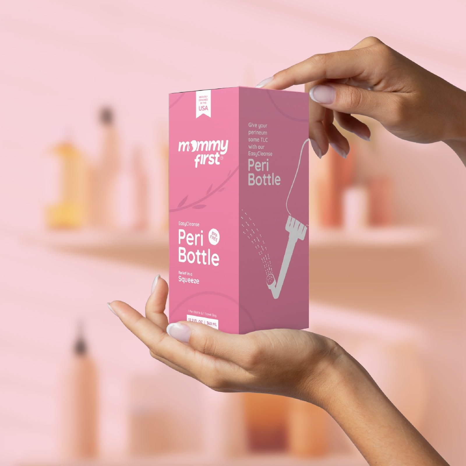 Peri Bottle for Postpartum Care from Mommy First™ | Upside Down Bottle for Perineal Cleansing and Recovery Mommy First uk supplements