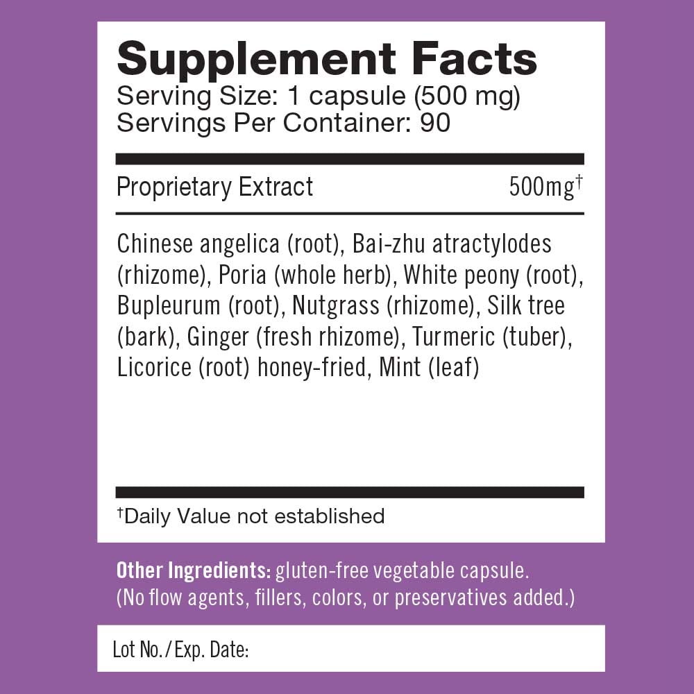 Herbalogic - Decompress MX Herb Capsules - Maximum Stress & Tension Relief - Reduces Anger & Moodiness, Positive Mood Support - Based on the Traditional Chinese Formula Xiao Yao San - 90 Cap Count Herbalogic uk supplements
