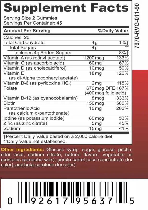 Bariatric Expert Multivitamin Gummies – Fast-Melting Dietary Supplement for Adults Post-Gastric Sleeve and Bypass, Nutritionist Recommended, 90 Count Bariatric Food Expert uk supplements
