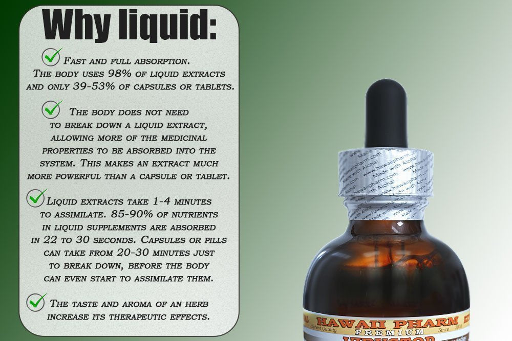 Wild Yam Liquid Extract, Wild Yam (Dioscorea Villosa) Tincture 2x32 oz HawaiiPharm uk supplements