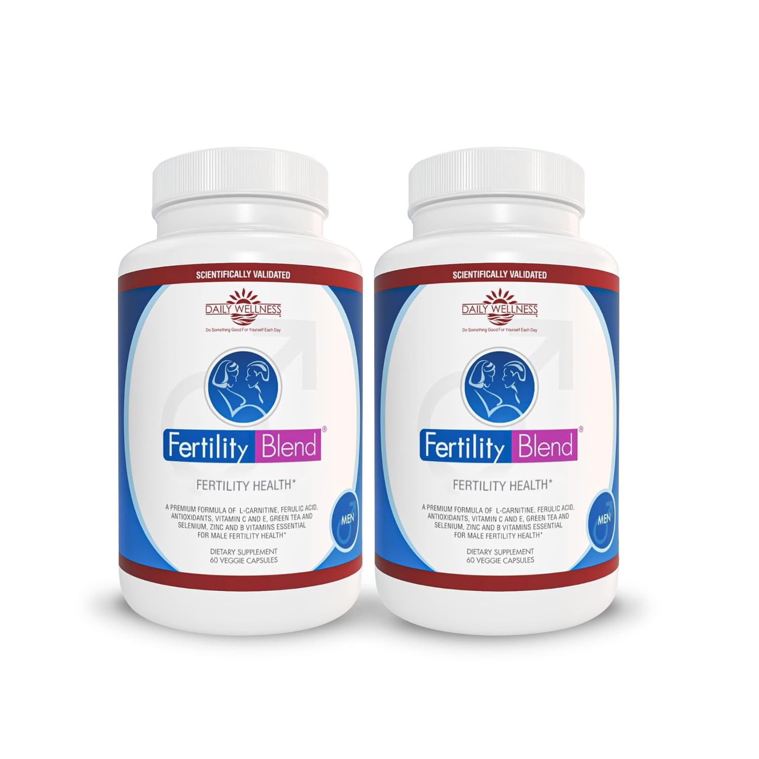 Fertility Blend Daily Wellness for Men - Male Fertility Supplements, Vitamin Blend Pills - Male Count Pre-Conception for Him - Fertility Supplements for Men - 60 Capsules, 2 Pack Fertility Blend uk supplements