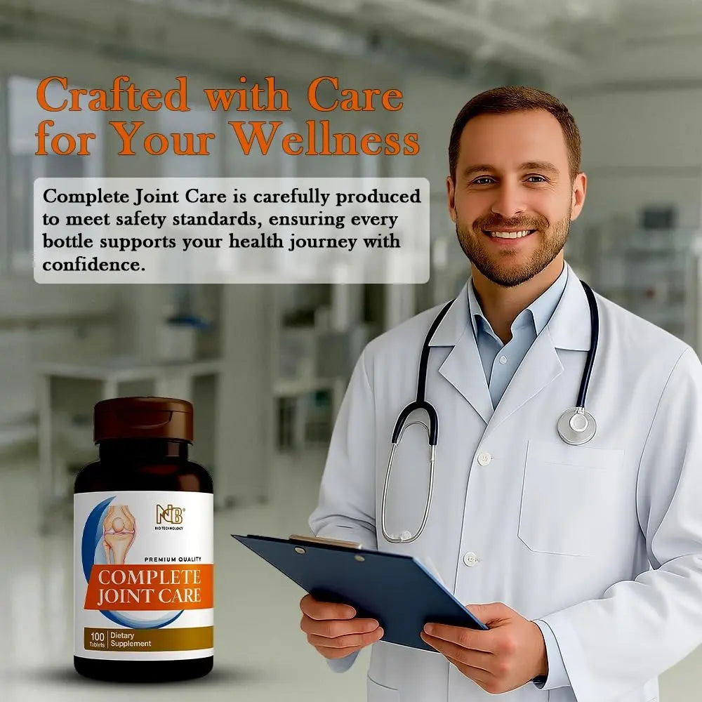 Glucosamine Chondroitin MSM Complete Joint Care Supplement | Glucosamine HCl, Chondroitin, MSM, Boswellia & Ginger | Supports Joint Mobility & Flexibility | 100 Tablets NCB NCB TECHNOLOGY uk supplements