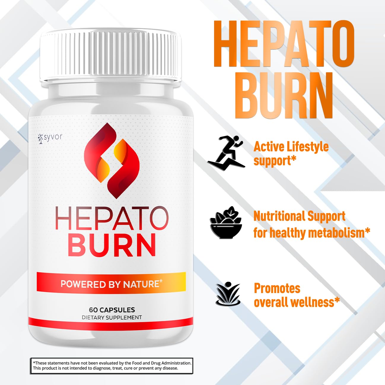 (2 Pack) Hepato Burn Capsules, Official Hepato Burn Pills with All Natural Premium Ingredients, Hepatoburn Energy and Fitness Vitamin Supplement, Hepatoburn Lifestyle Powered by Nature (120 Capsules) Syvor uk supplements