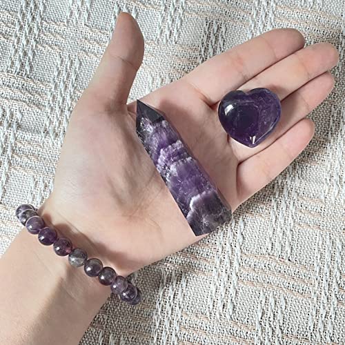 Goplemo Crystals and Healing Stones Gift Set, Amethyst Healing Crystals Set for Reiki Meditation Goplemo uk supplements
