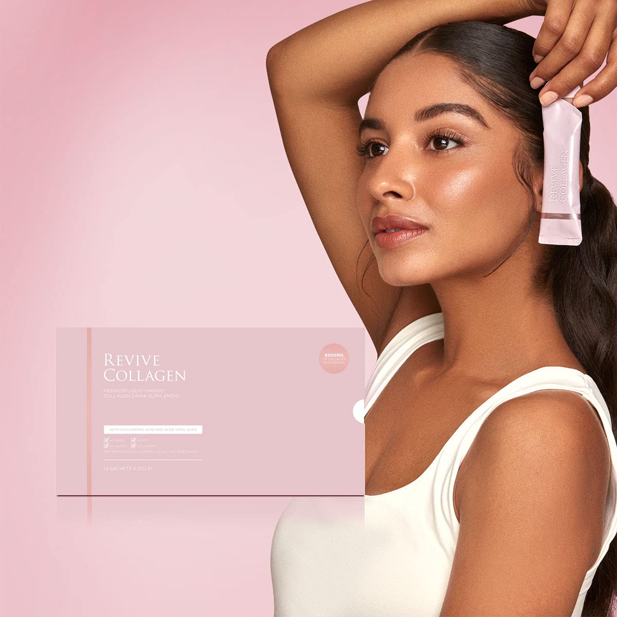 Revive Collagen Premium 8,500mg Hydrolysed Marine Collagen Drink with Added Hyaluronic Acid & Aloe Vera Revive Collagen uk supplements