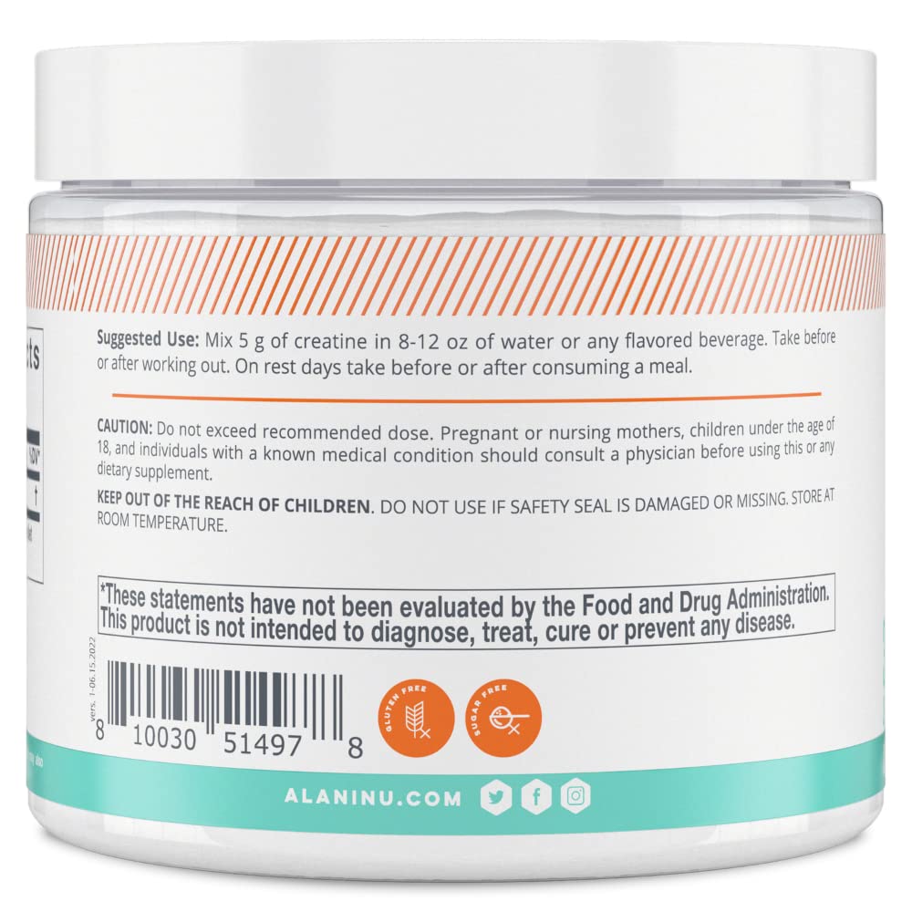Alani Nu Creatine Monohydrate Powder and Pre Workout Breezeberry Powder Bundle Alani Nu uk supplements