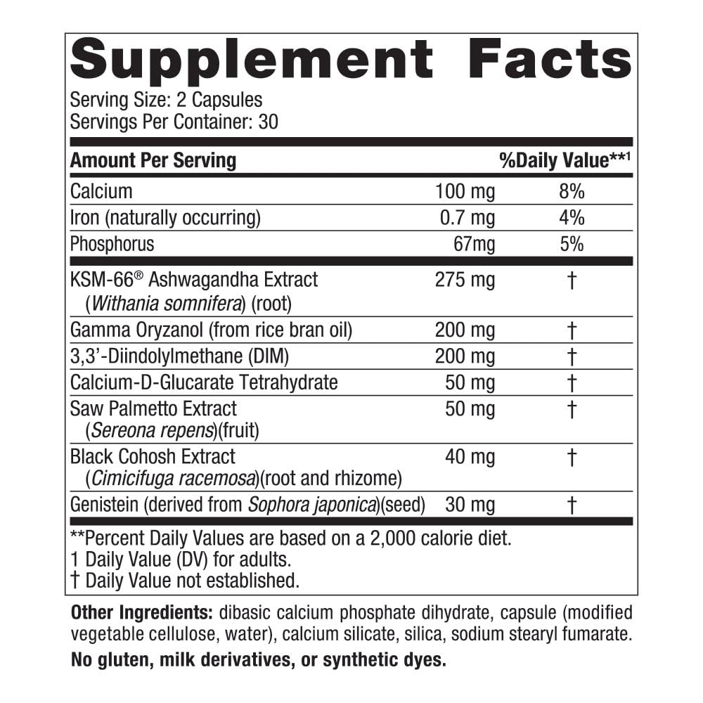 Nordic Naturals Menopause Support -Unflavored - 60 Capsules - Women’s Hormone-Support Supplement for Menopause, Mood Balance & Hot-Flash Support - Plant-Based Herbs and Phytoestrogens - 30 Servings Nordic Naturals uk supplements