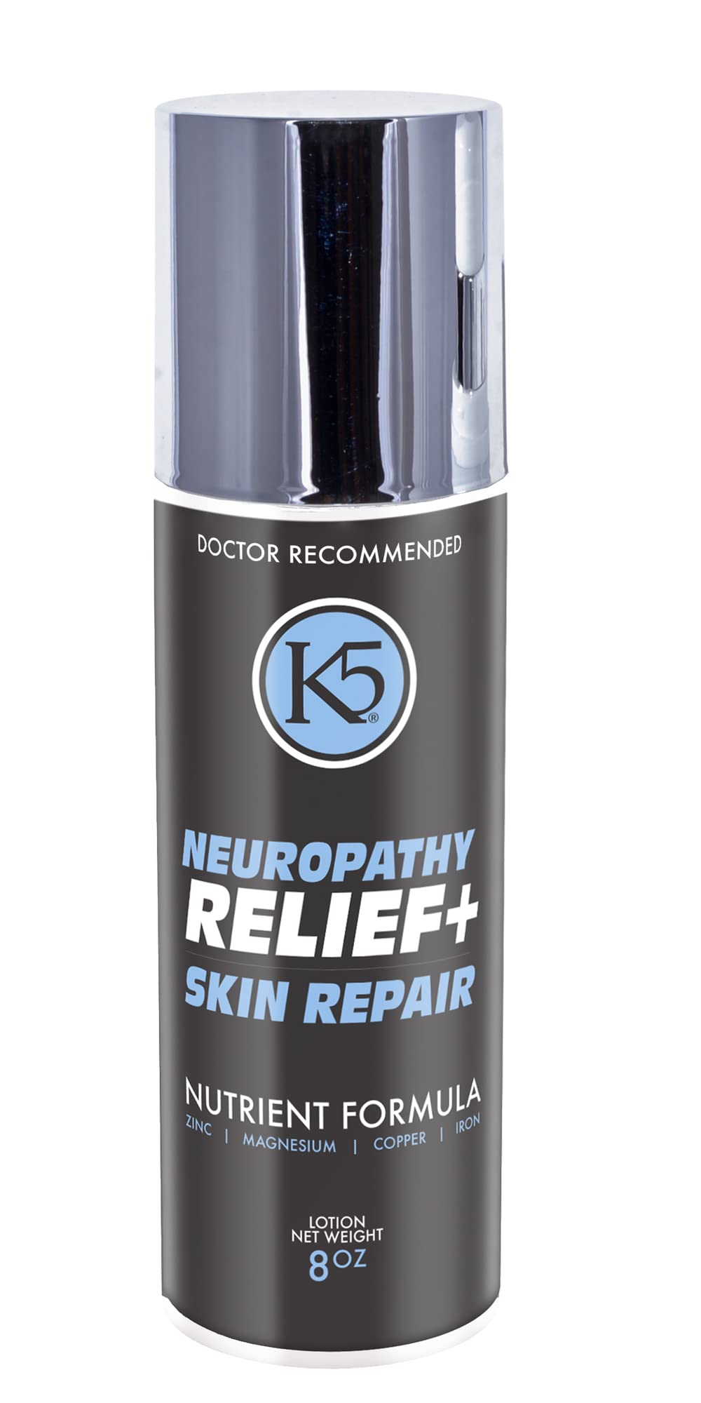 K5 Neuropathy Relief & Skin Healing Cream – Doctor Recommended for Feet, Legs and Toes – Over 20 Vitamins & Minerals – Reduce Neuropathy Symptoms & Repair Damaged Skin (8 Fl Oz) K5 uk supplements