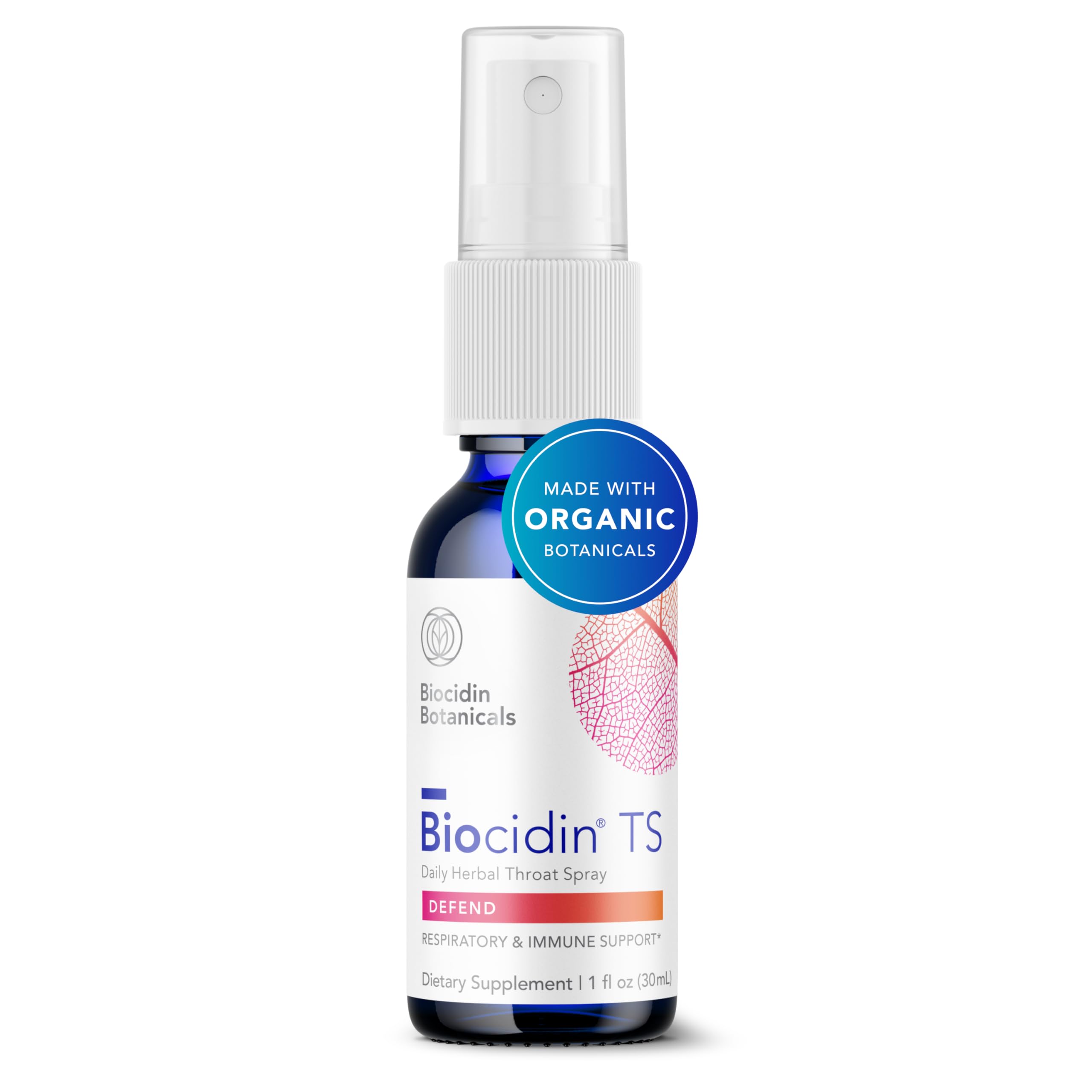 Biocidin Throat Spray - Throat Numbing Spray for Immune Support with Biocidin Blend - Clinically Researched, Fast-Acting for Seasonal Aid or Travel - Support Upper Respiratory Tract (1 fl oz) Bio-Botanical Research uk supplements