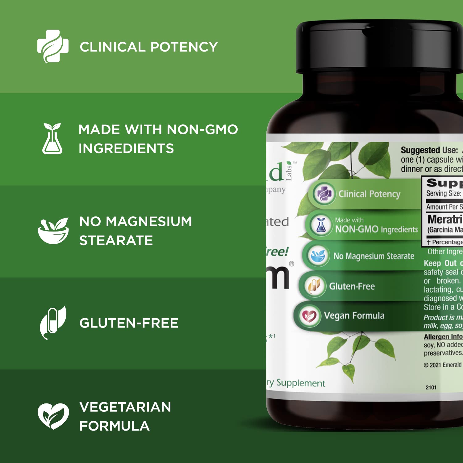 Emerald Labs Meratrim 800 mg - Daily Supplement for Weight Management Support Emerald Labs uk supplements