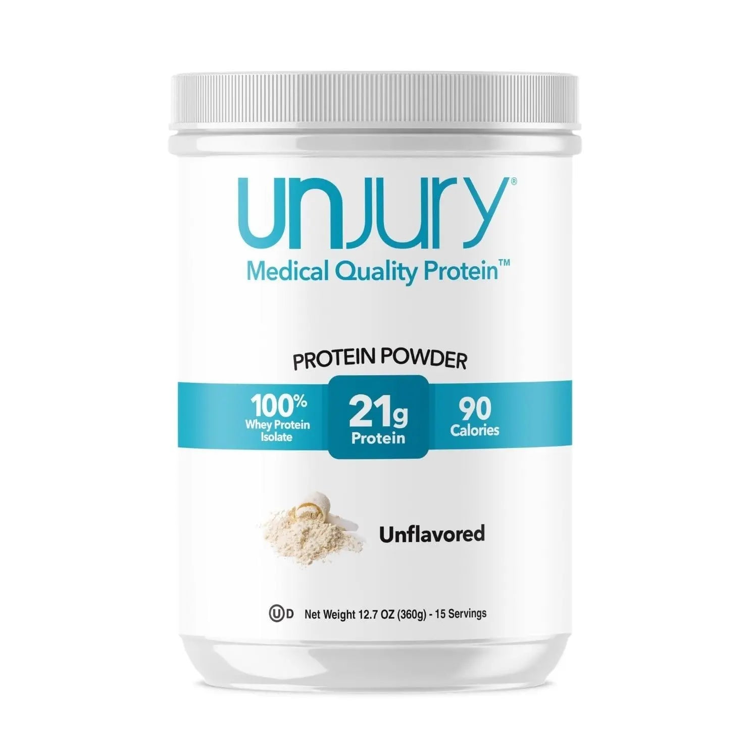 Unjury Unflavored Protein Powder | 21g 100% Whey Isolate Protein Powder | Unflavored Whey Protein Powder | Low Carb and Sugar Free Whey Protein Isolate | Gluten Free Unjury uk supplements