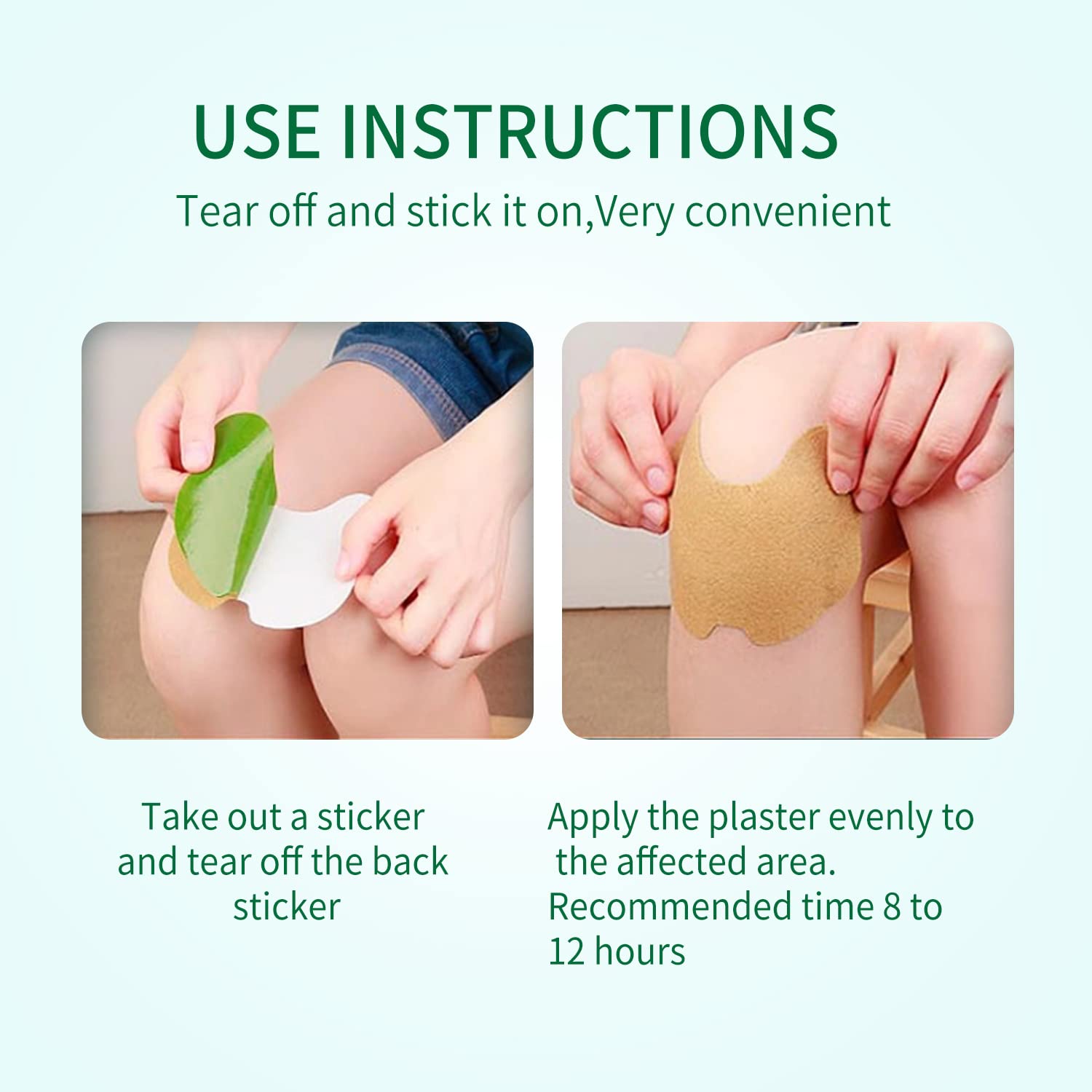 Knee Patch 72 Pcs, for The Relief of Muscle Pain in Joints, Neck and Shoulders, Long-Lasting Warm Knee Patches Maengve uk supplements