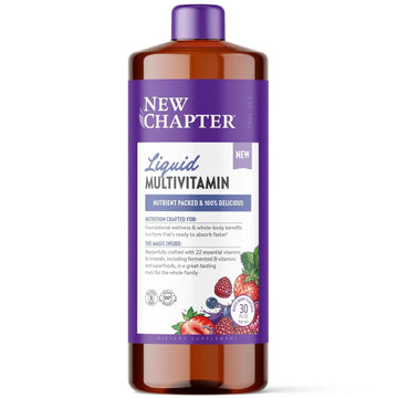 New Chapter Liquid Multivitamin + Mineral Supplement for Whole-Body Benefits, 100% Delicious Multivitamin for Adults New Chapter uk supplements