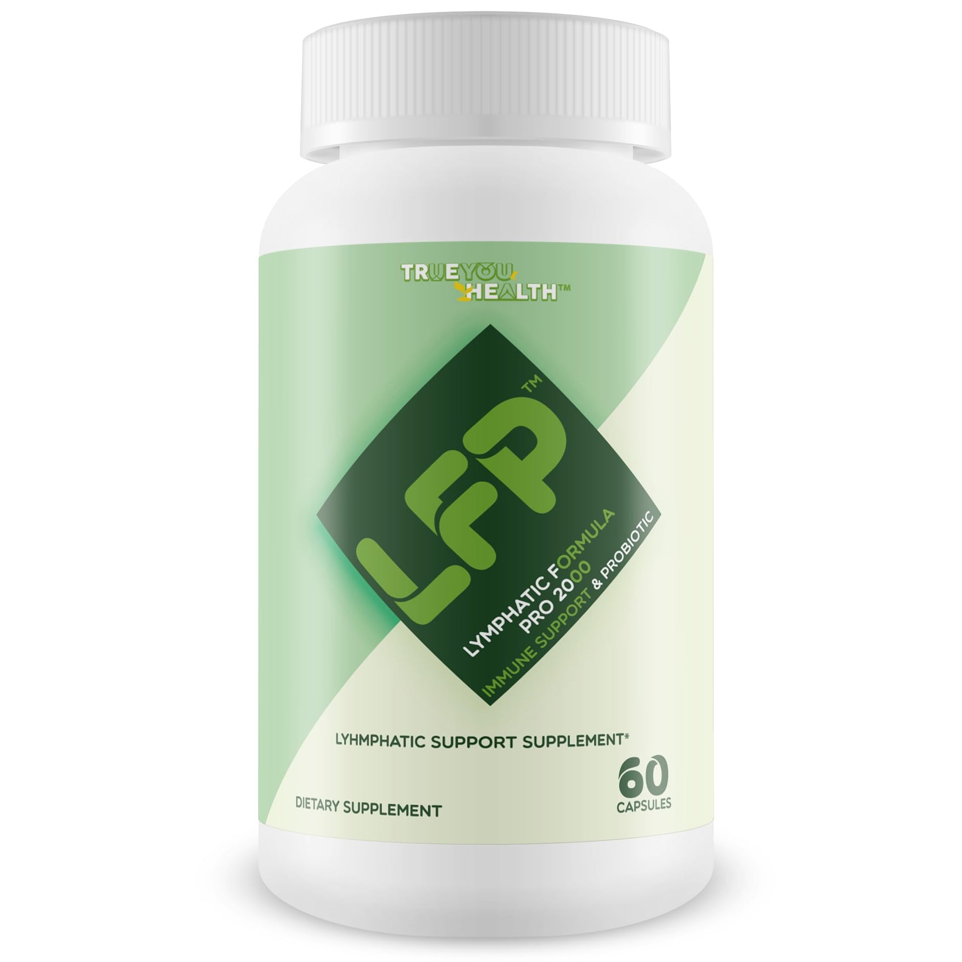 LFP - Lymphatic Formula Pro 2000 Immune Support & Probiotic - Lymphatic Support Supplement to Promote Healthy Immune System & Lymphatic Function - Aid Immune Response, Gut Health, & Overall Health True You Health uk supplements