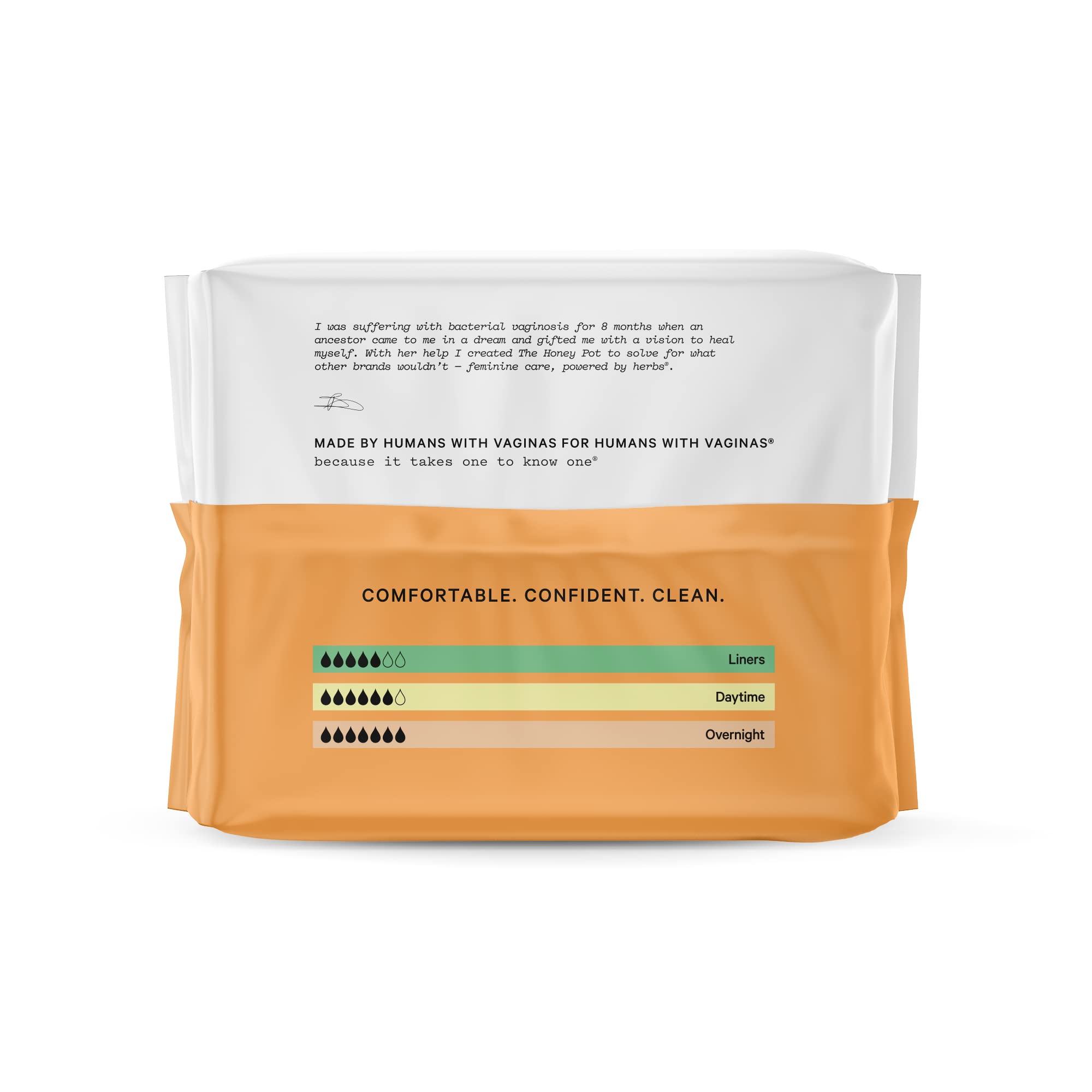 The Honey Pot Company - Herbal Overnight Heavy Flow Pads w/Wings - Organic Pads for Women The Honey Pot Company uk supplements