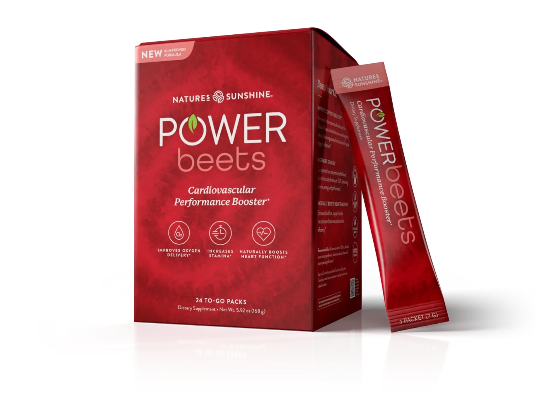 Nature's Sunshine Power Beets – Patented Nutrient Blend of Beet Root Powder and Nutrients to Promote Performance, Mental Clarity, & Vitality – Non-GMO, Soy & Gluten Free – 24 to-Go Packs Nature's Sunshine uk supplements