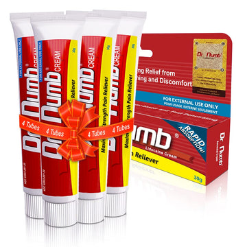Dr. Numb 5% Lidocaine Numbing Cream, Fast-Acting Maximum Strength Topical Anesthetic Pain Relief Burn Itch Numb Cream with Vitamin E for Hemorrhoid Treatment, Local and Anorectal Uses - 30g 4 Pack Dr. Numb uk supplements