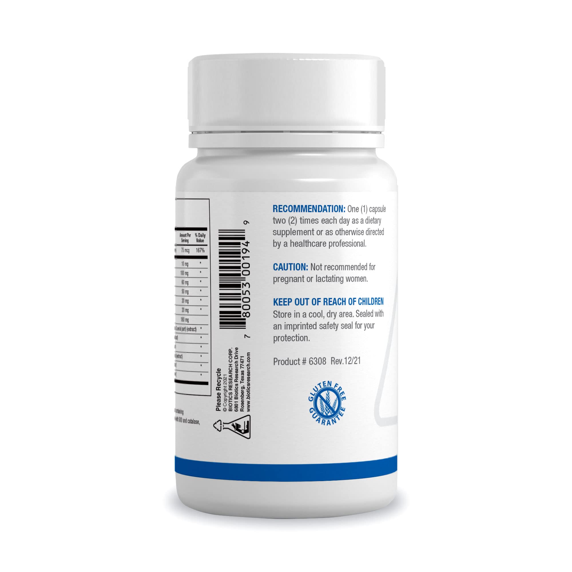 Biotics Research MCS-2 Metabolic Clearing Support, Liver Health, Potent Antioxidant Formula, Milk Thistle, Red Clover, 90 Capsules BIOTICS RESEARCH uk supplements