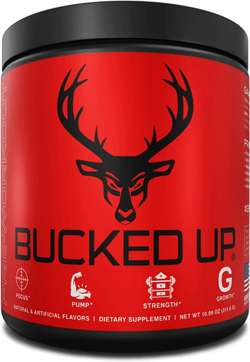 Bucked Up Pre Workout - Best Tasting - 6 Grams Citrulline, 2 Grams Beta Alanine Non Proprietary Blend, Powder (Strawberry Kiwi) Bucked Up uk supplements