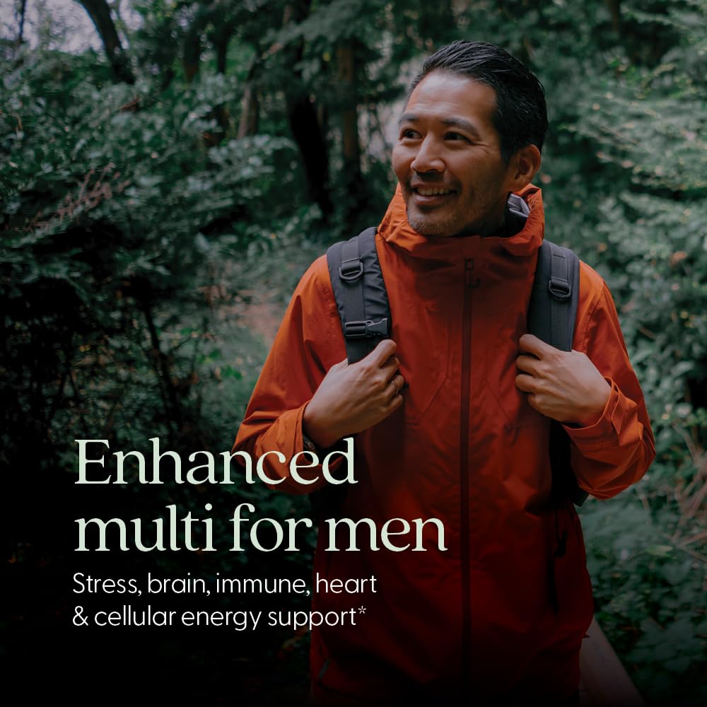 New Chapter Men's Multivitamin Advanced Formula for Stress, Brain, Immune, Heart & Energy Support, Higher Levels of Whole New Chapter uk supplements