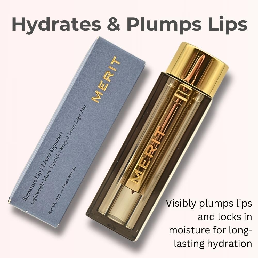 Merit Signature Lip Lightweight Matte Lipstick - 0.10 oz / 3 g (Classic (neutral), standard) Merit uk supplements
